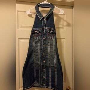True Religion Denim Halter Dress
